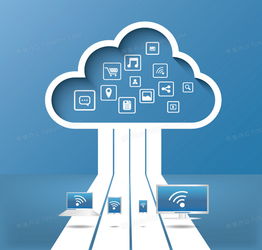 云服務(wù)應(yīng)用背景矢量圖 數(shù)字文化創(chuàng)意內(nèi)容應(yīng)用服務(wù)的高效解決方案